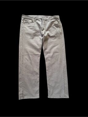 Levi’s 505 Jeans Men’s 40x30 Tan Beige Straight Leg Regular Fit EUC